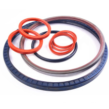 High pressure resistance hydraulic mechanical FKM NBR skeleton TC oil seal rubber double lip seal